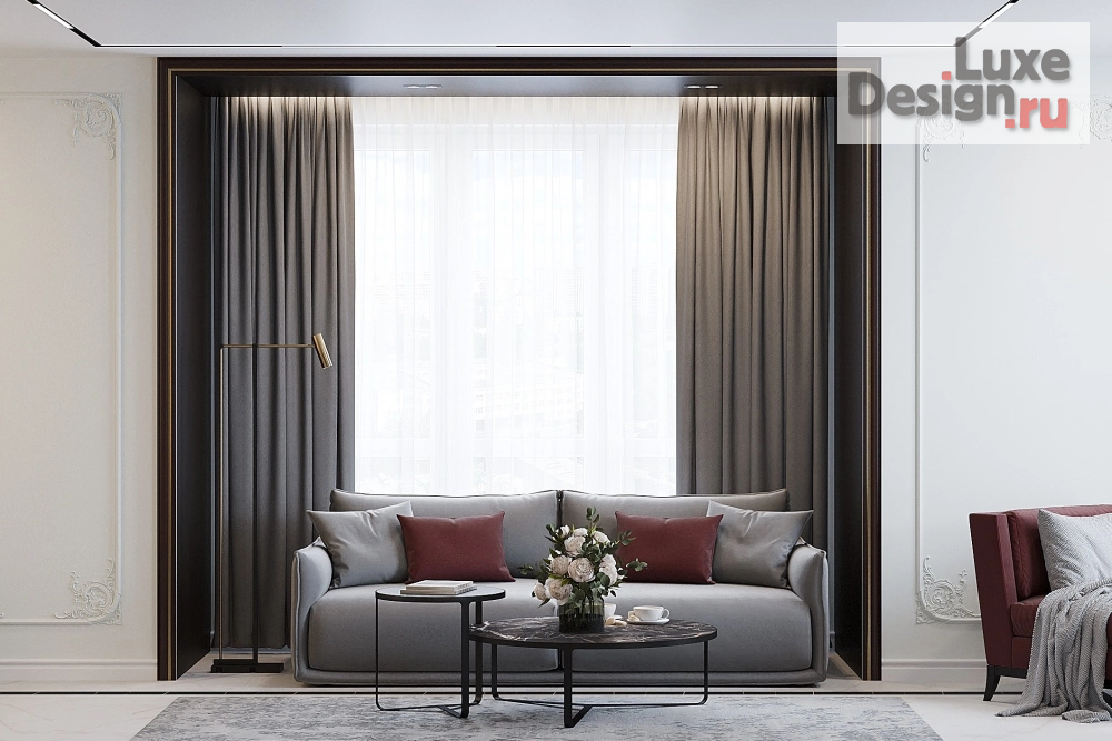 Дизайн интерьера квартиры "ИМПЕРИЯ КОНТРАСТА" (фото 9) от дизайнера Гущина Альфия Дизайн интерьера квартиры "ИМПЕРИЯ КОНТРАСТА" (фото 9)