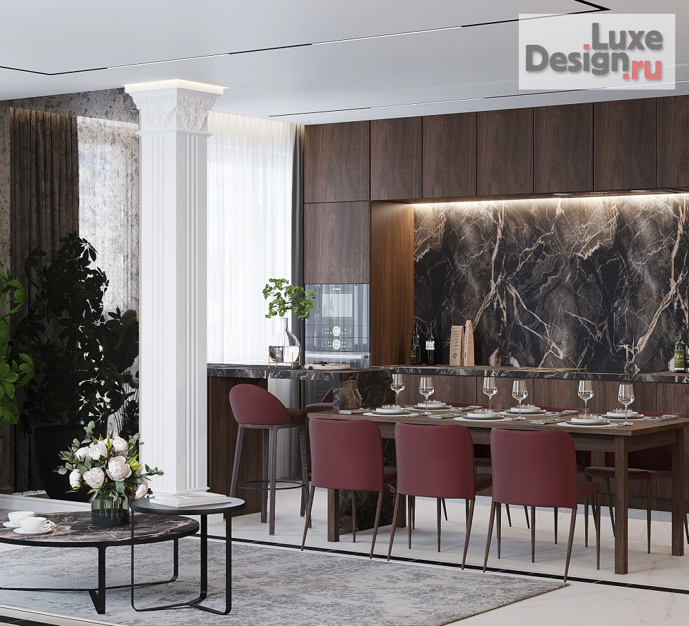 Дизайн интерьера квартиры "ИМПЕРИЯ КОНТРАСТА" (фото 11) от дизайнера Гущина Альфия Дизайн интерьера квартиры "ИМПЕРИЯ КОНТРАСТА" (фото 11)