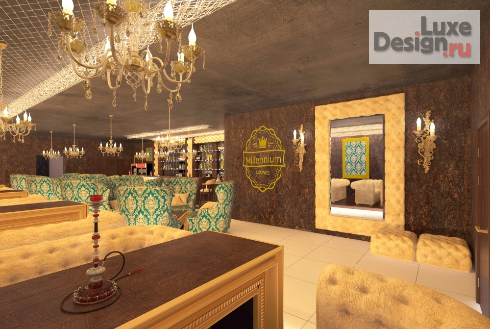 Дизайн интерьера ресторана "кальяная" (фото 2)