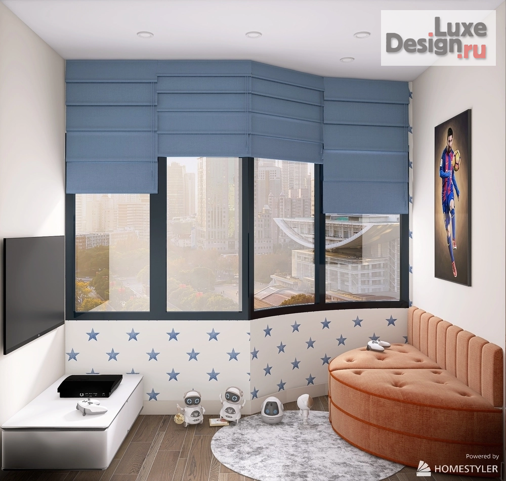 Дизайн интерьера трехкомнатной квартиры "Детская комната" (фото 4)