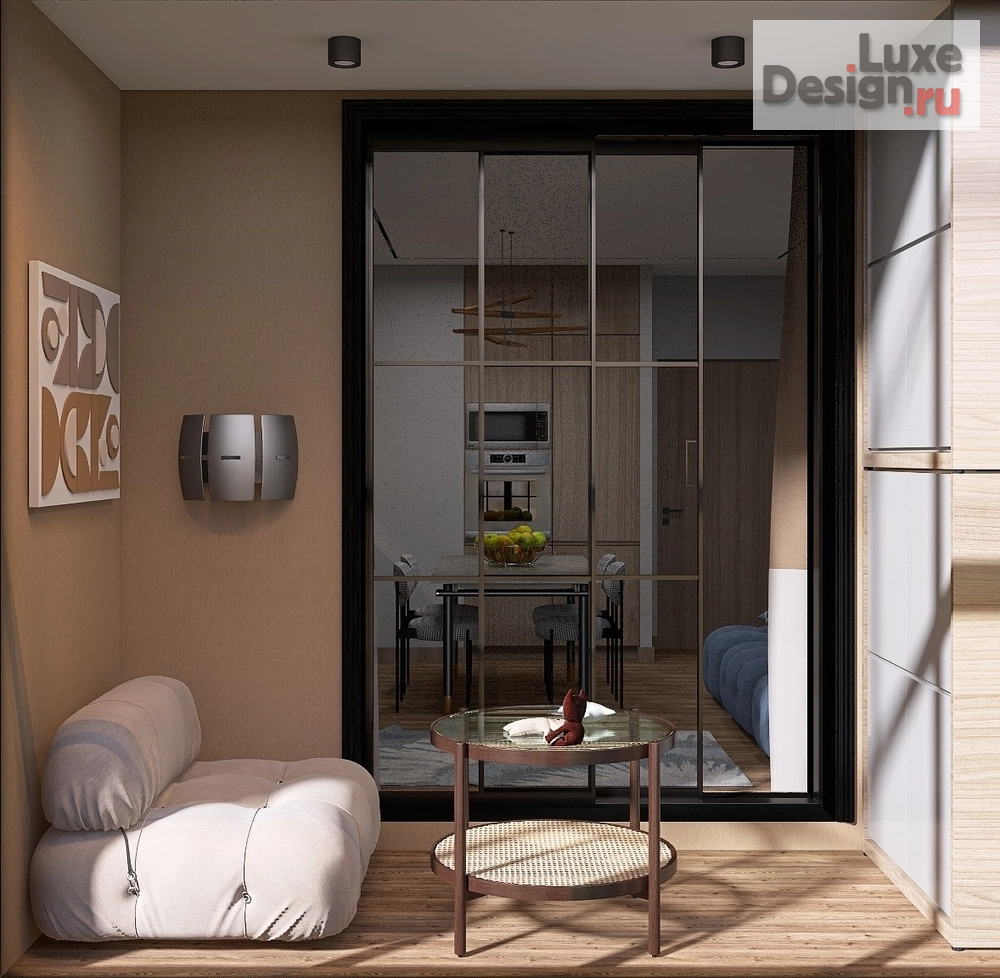 Дизайн интерьера двухкомнатной квартиры "Кухня-гостиная" (фото 5)