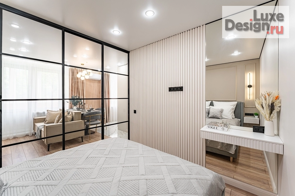 Дизайн интерьера двухкомнатной квартиры "Квартира 44м2" (фото 2) от дизайнера Морозова Яна Евгеньевна Дизайн интерьера двухкомнатной квартиры "Квартира 44м2" (фото 2)