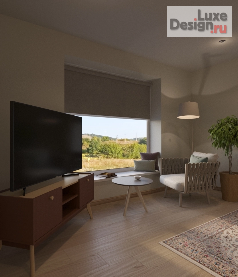 Дизайн интерьера трехкомнатной квартиры "Дом в республике Крым " (фото 2)