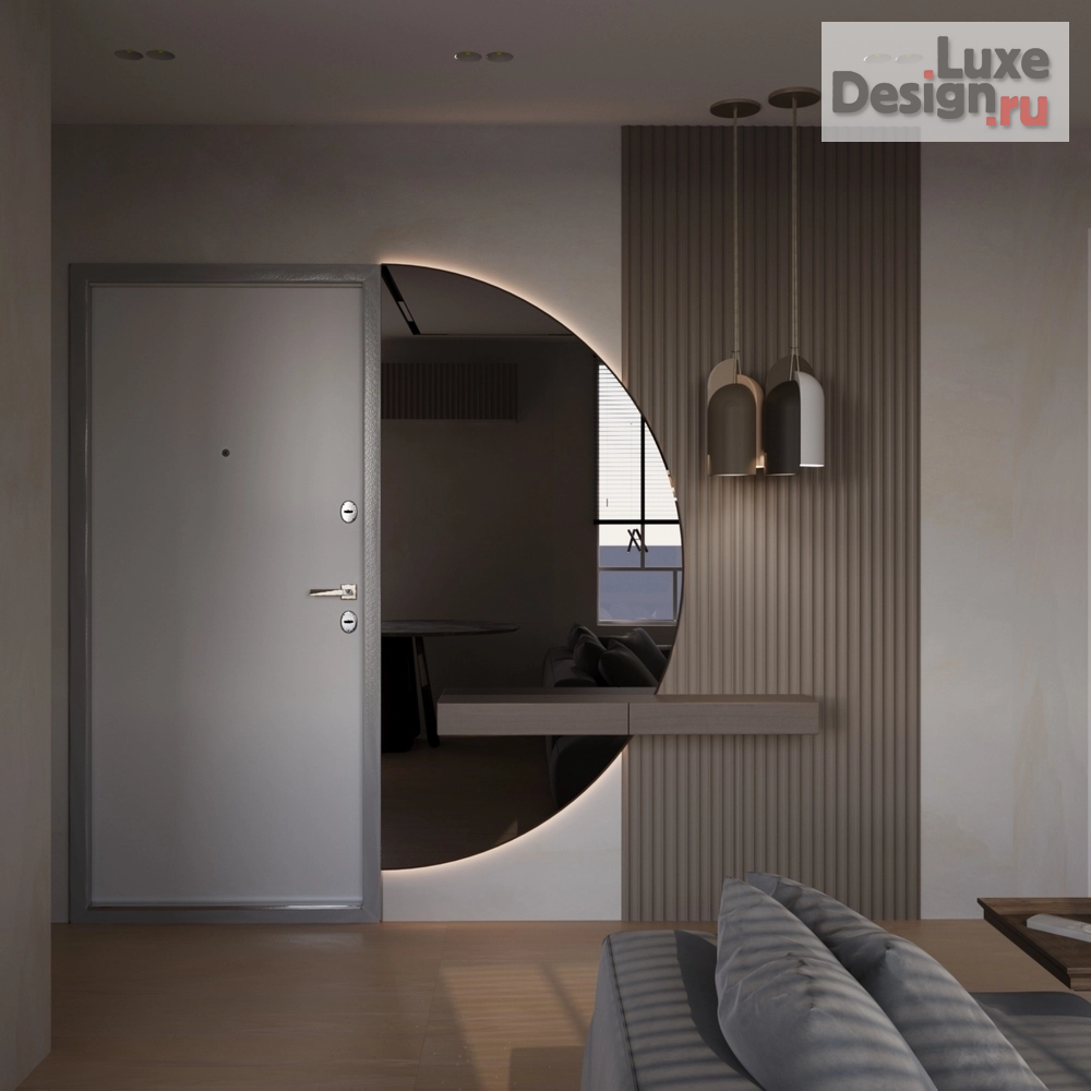 Дизайн интерьера двухкомнатной квартиры "Современный минимализм в простоте" (фото 5)