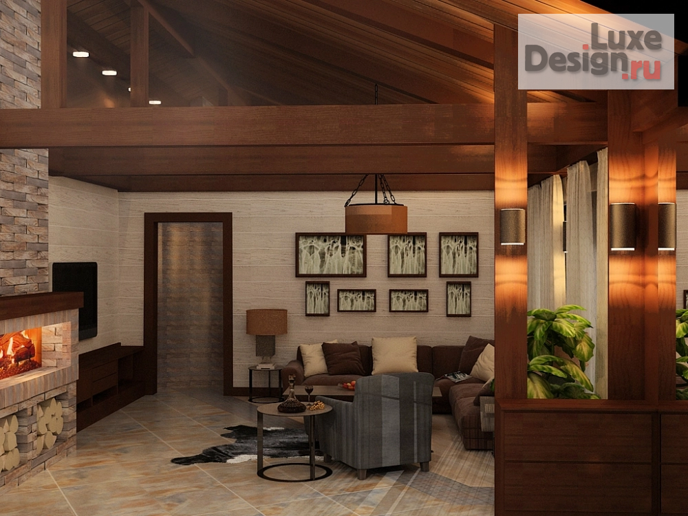 Дизайн интерьера загородного дома "Дизайн интерьера. Москва" (фото 2)