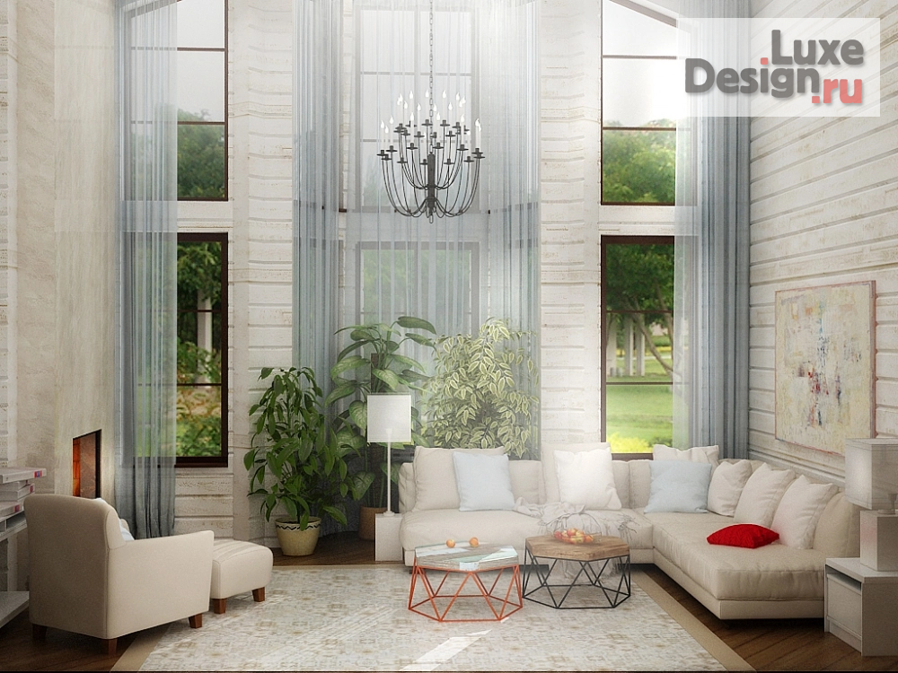 Дизайн интерьера гостиной "lдом" (фото 1)