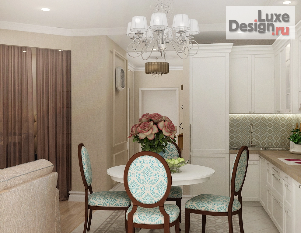 Дизайн интерьера однокомнатной квартиры "Однокомнатная квартира. Москва" (фото 3)