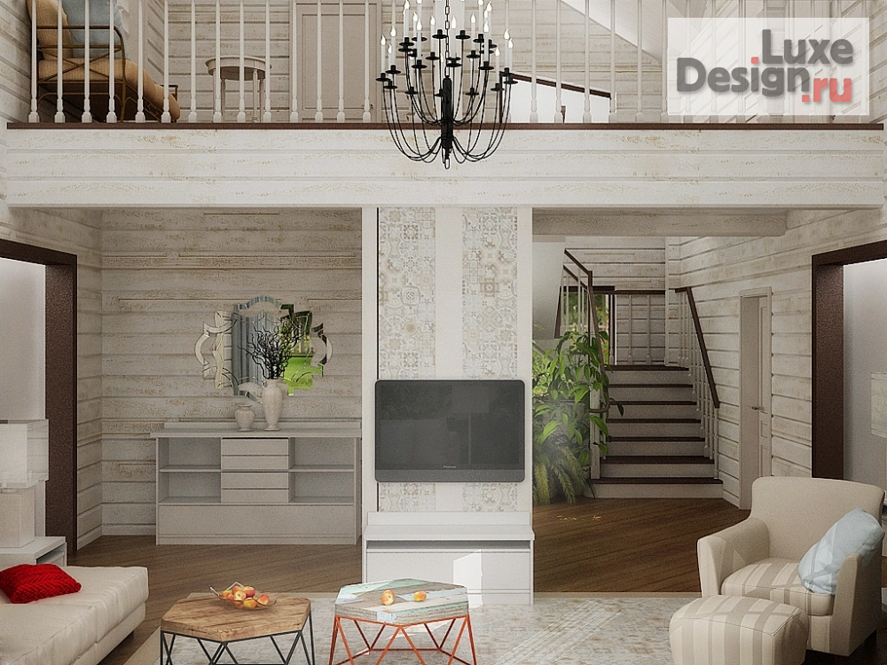 Дизайн интерьера гостиной "lдом" (фото 2)