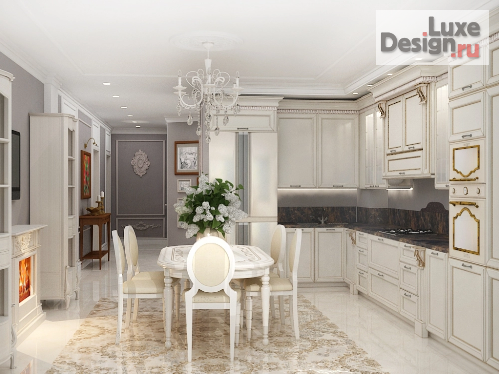 Дизайн интерьера трехкомнатной квартиры "Дизайн интерьера. Ульяновск" (фото 1)