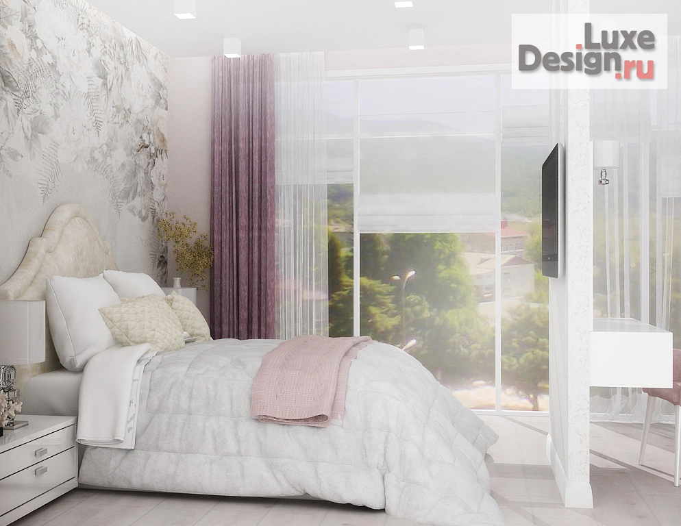 Дизайн интерьера двухкомнатной квартиры "спальня. Ялта" (фото 1)
