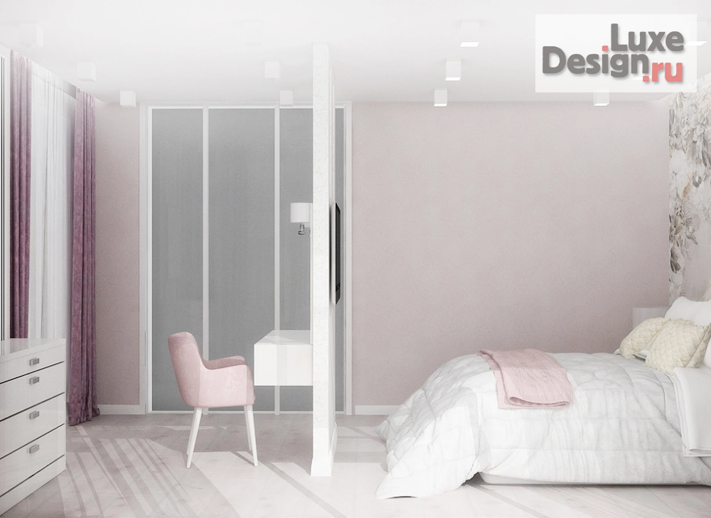 Дизайн интерьера двухкомнатной квартиры "спальня. Ялта" (фото 4)