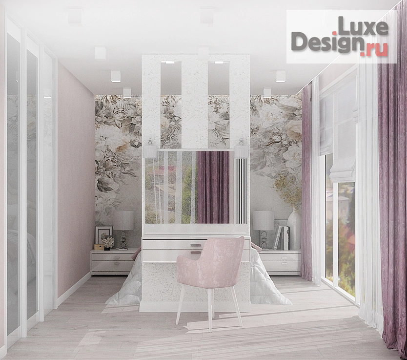 Дизайн интерьера двухкомнатной квартиры "спальня. Ялта" (фото 5)