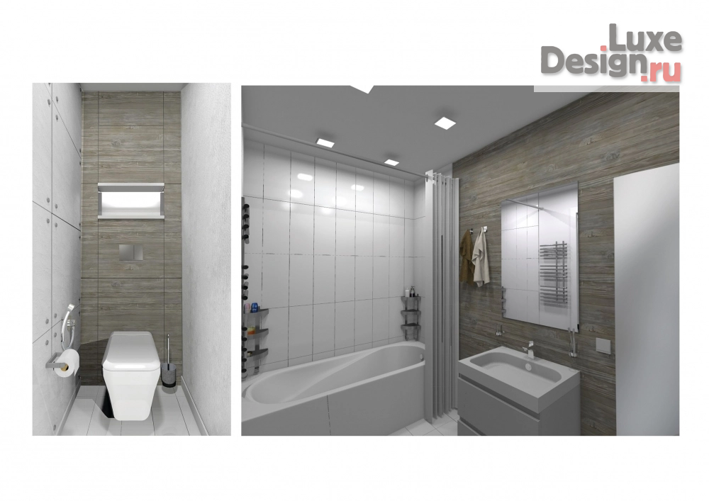 Дизайн интерьера двухкомнатной квартиры "Дизайн-проект 2хкомнатной квартиры в стиле лофт. г.Ульяновск. 2016 г." (фото 5)