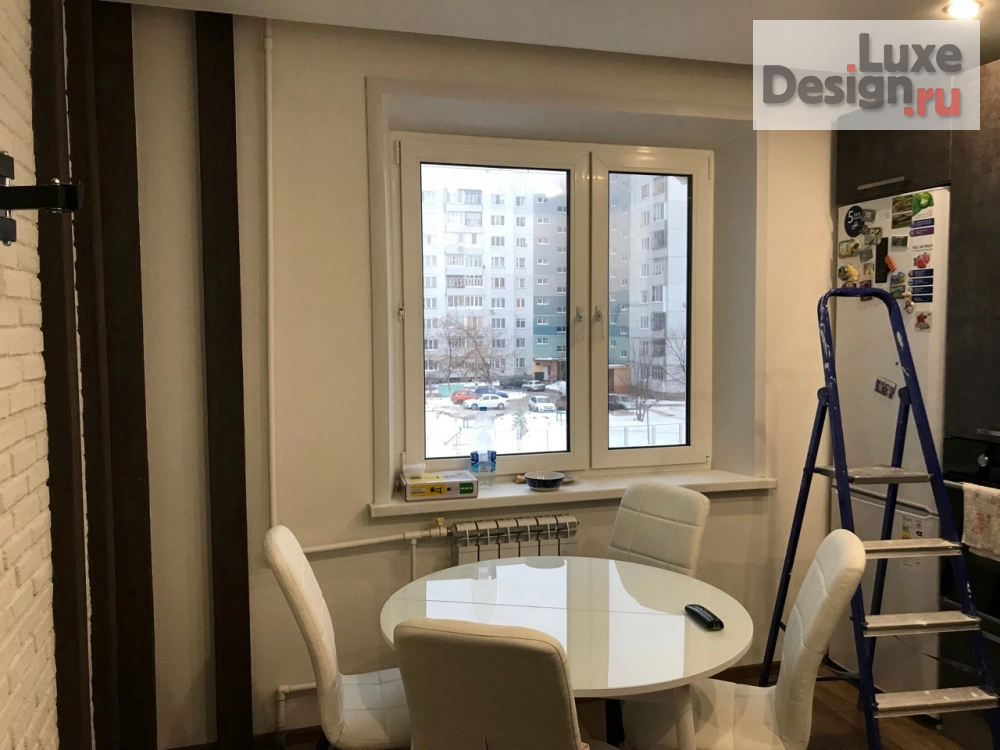 Дизайн интерьера трехкомнатной квартиры "Реализация проекта "Кухня на Заречной"" (фото 4)