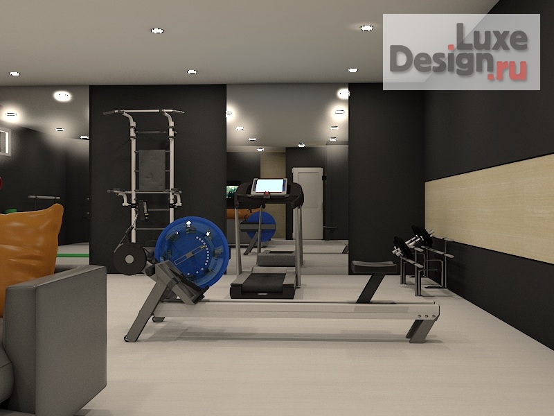 Дизайн интерьера квартиры "Домашний спортзал" (фото 4)