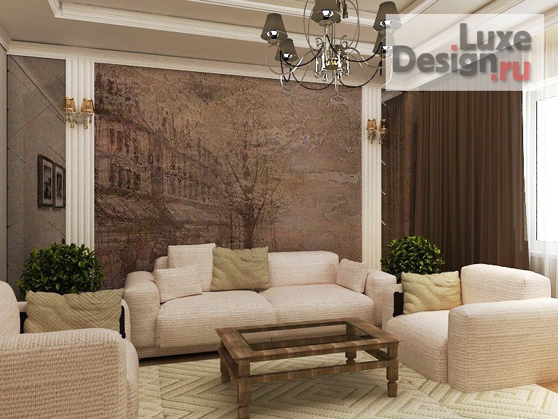 Дизайн интерьера гостиной "Проект гостиной" (фото 1)