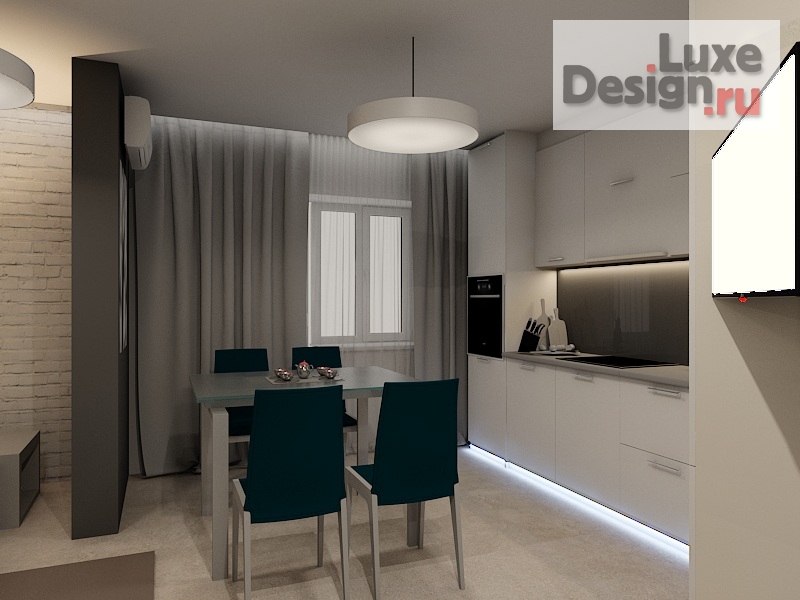 Дизайн интерьера трехкомнатной квартиры "г. Владимир" (фото 4)