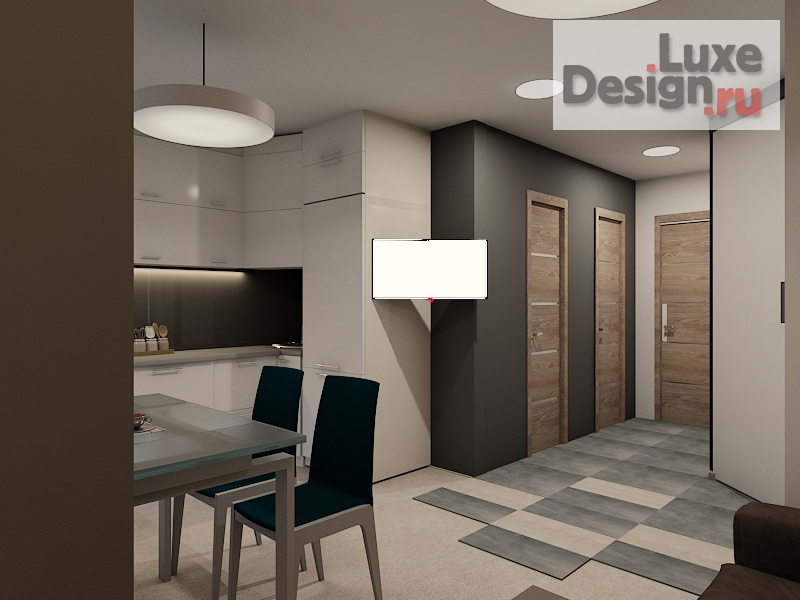 Дизайн интерьера трехкомнатной квартиры "г. Владимир" (фото 5)