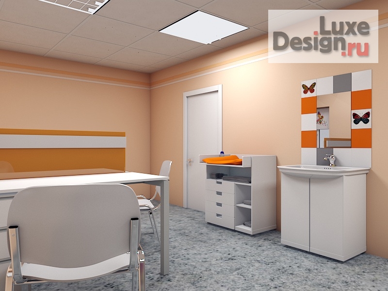 Дизайн интерьера лечебного учреждения "Детская поликлиника" (фото 3)