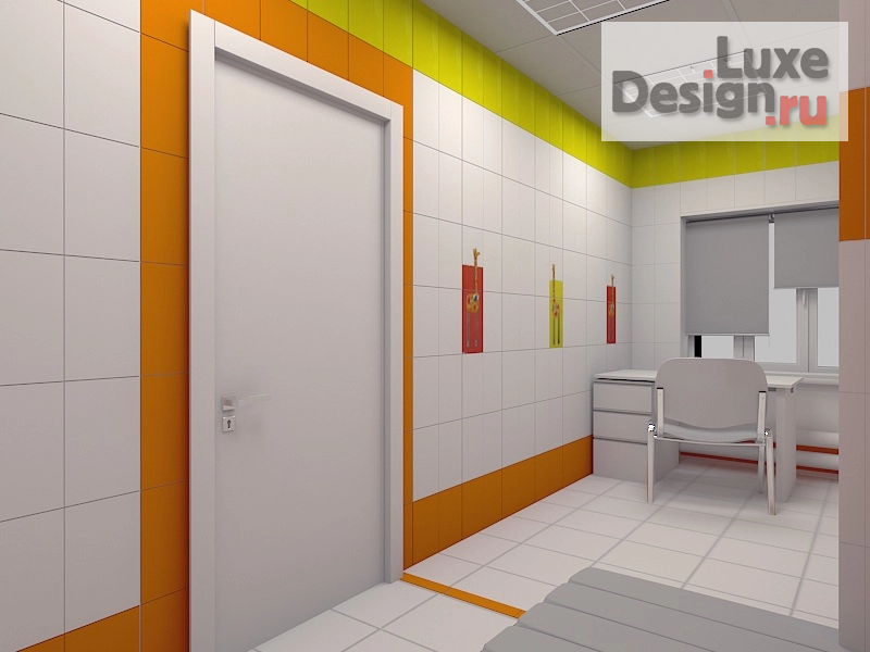 Дизайн интерьера лечебного учреждения "Детская поликлиника" (фото 9)