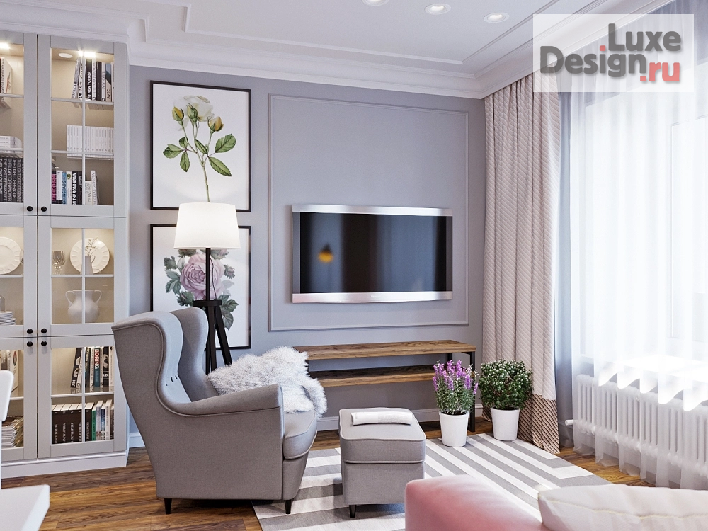 Дизайн интерьера трехкомнатной квартиры "Квартира "Мой теплый север" " (фото 1)