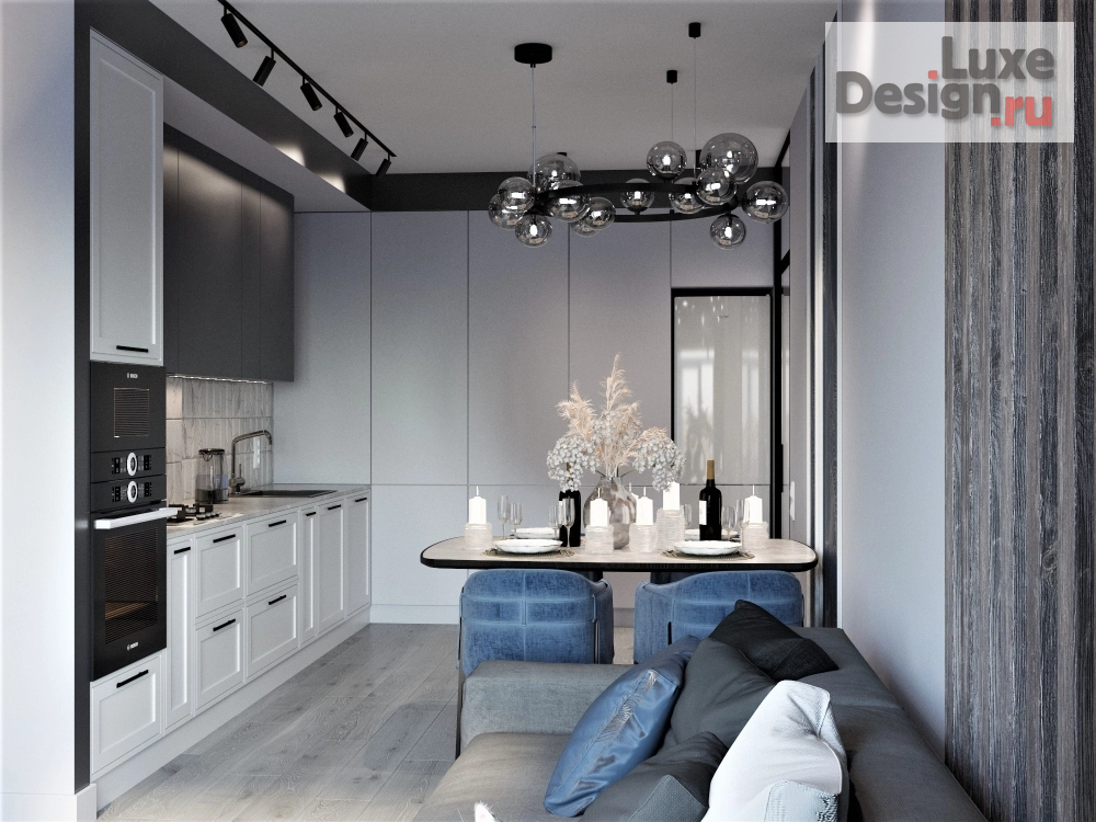 Дизайн интерьера трехкомнатной квартиры "Квартира "Все реки должны течь"" (фото 6)