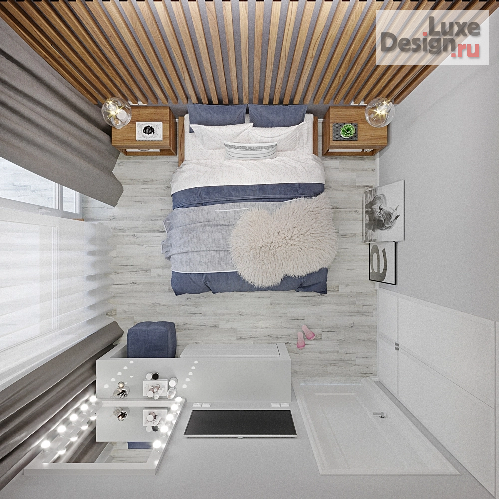 Дизайн интерьера двухкомнатной квартиры "Квартира "Характер нордический" " (фото 2)