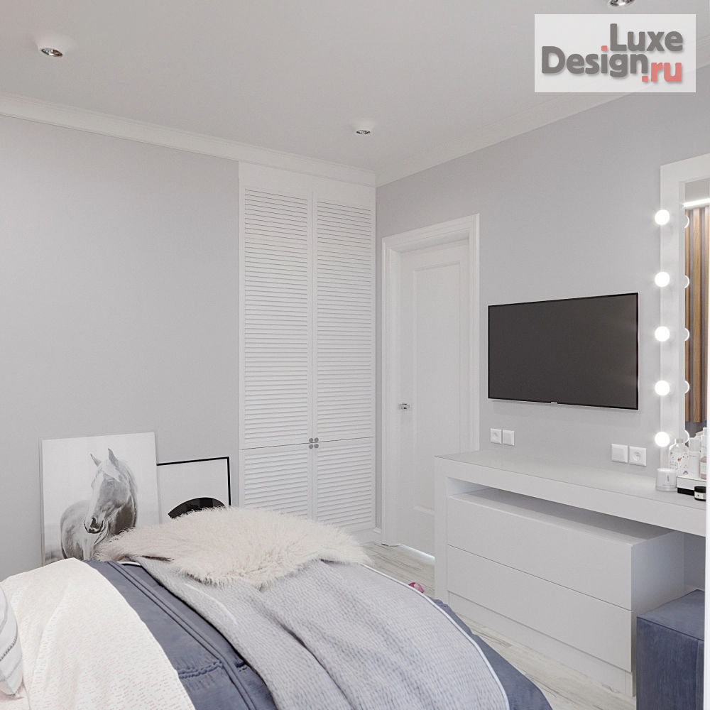 Дизайн интерьера двухкомнатной квартиры "Квартира "Характер нордический" " (фото 3)