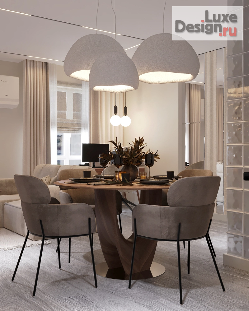 Дизайн интерьера трехкомнатной квартиры "Семейная квартира в ПИК  " (фото 1)