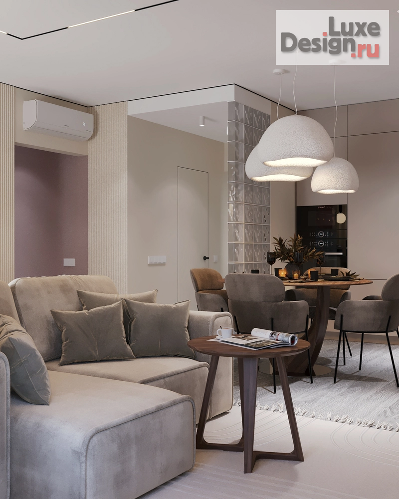 Дизайн интерьера трехкомнатной квартиры "Семейная квартира в ПИК  " (фото 3)