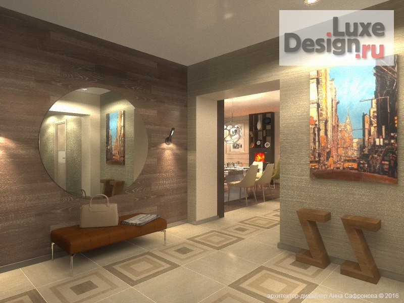Дизайн интерьера четырехкомнатной квартиры "Проект квартиры в современном стиле" (фото 3)