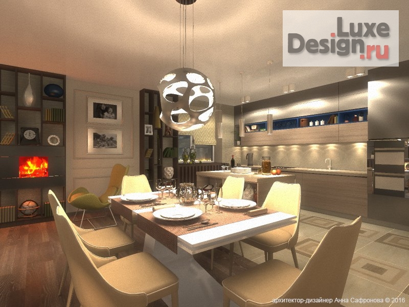 Дизайн интерьера четырехкомнатной квартиры "Проект квартиры в современном стиле" (фото 4)