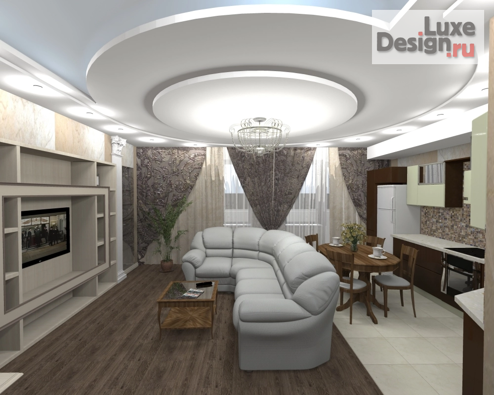 Дизайн интерьера трехкомнатной квартиры "Архитекторов 28" (фото 9)