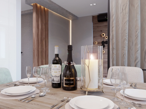 Дизайн интерьера однокомнатной квартиры в Ульяновске "Квартира "Ловец снов""